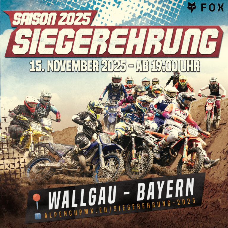 Alpencup MX 2025 - Siegerehrung Post Slate - Wallgau 15. Nov.
